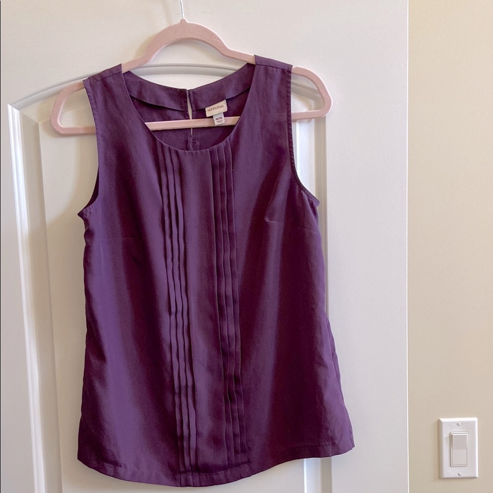 Purple Sleeveless Top size M
